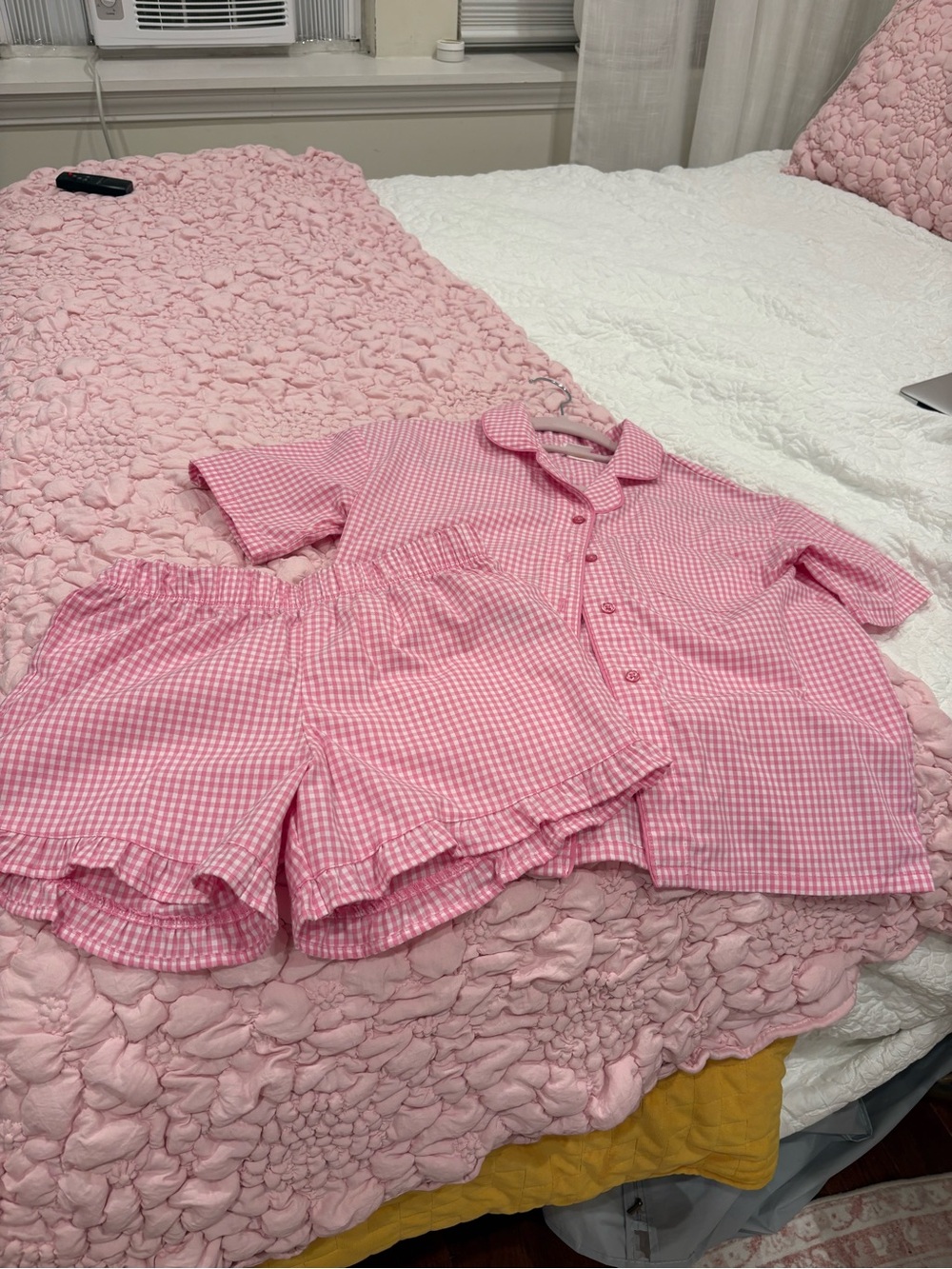 Cat & Jack Pink Gingham Girl’s Pajamas